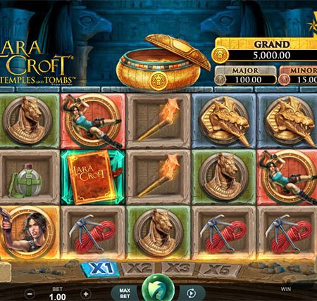 Cara memainkan Lara Croft Temples and Tombs Slot pada 7meter